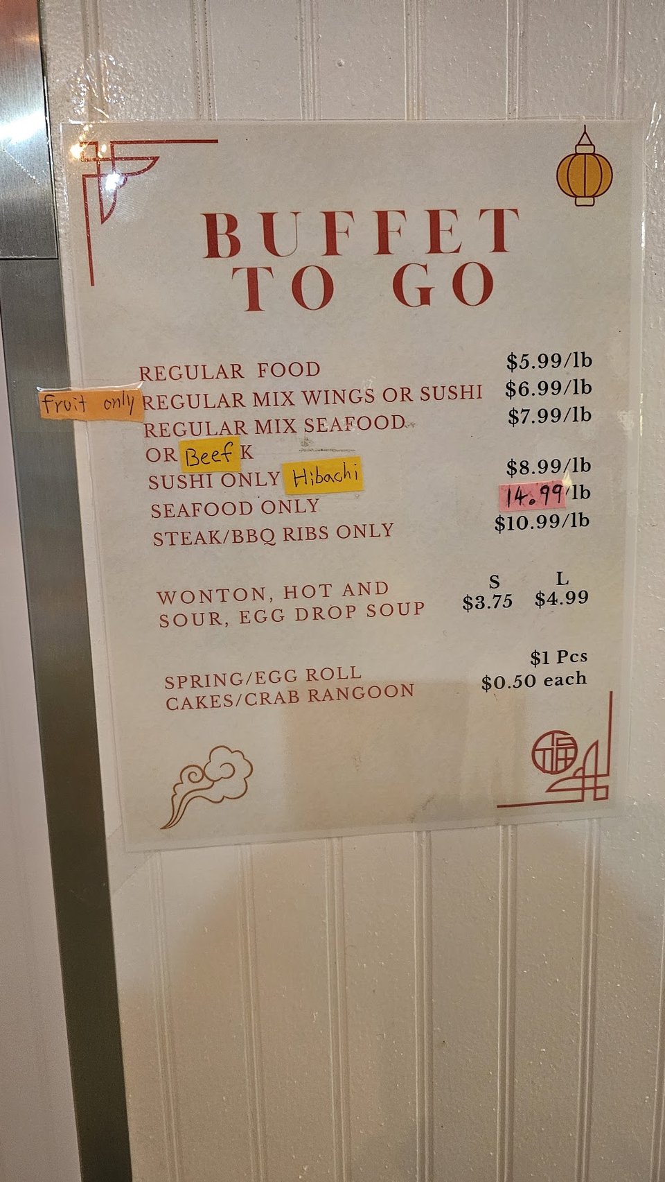 Mixed Asian dishes ready for self-service